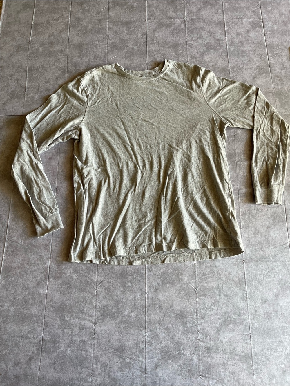 George Men's Long Sleeve Crewneck Shirt - Olive Green